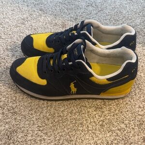 Polo by Ralph Lauren Navy and Yellow Men’s Sneakers